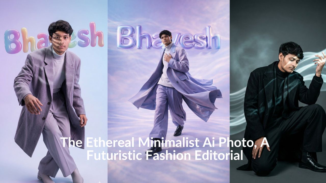 The Ethereal Minimalist Ai Photo, A Futuristic Fashion Editorial